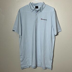 Dunning Golf Men’s Medium Light Blue Polo Shirt